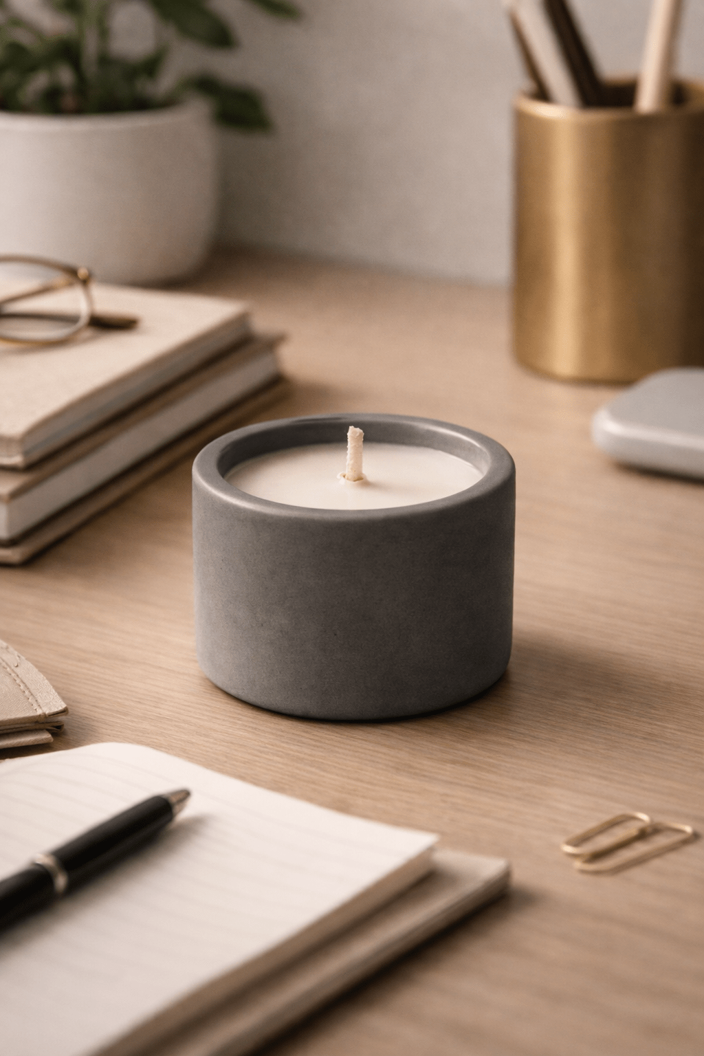 Meluhha — Cedarwood & Sage Focus Candle - Qi Waxworks