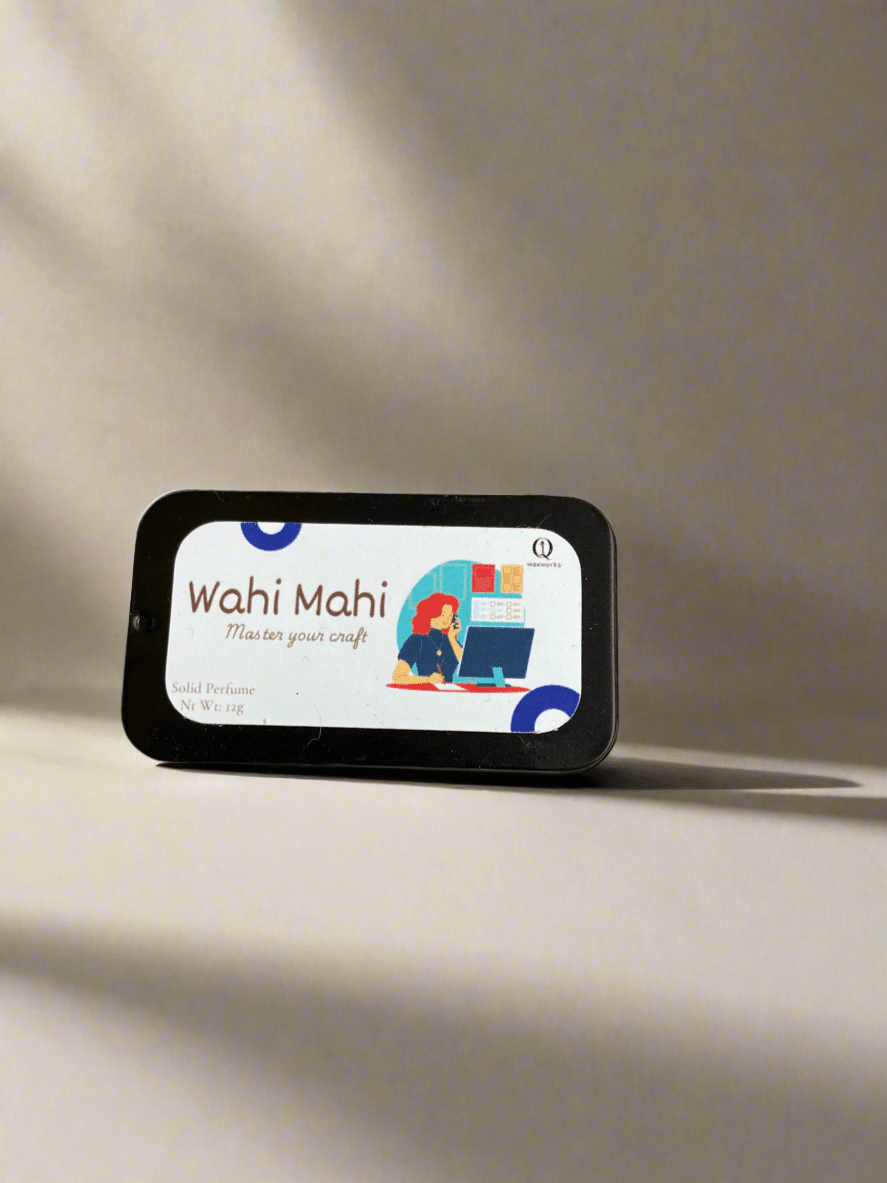 Work & Focus Solid Perfume – Alcohol - Free Pocket Fragrance - Qi Waxworks